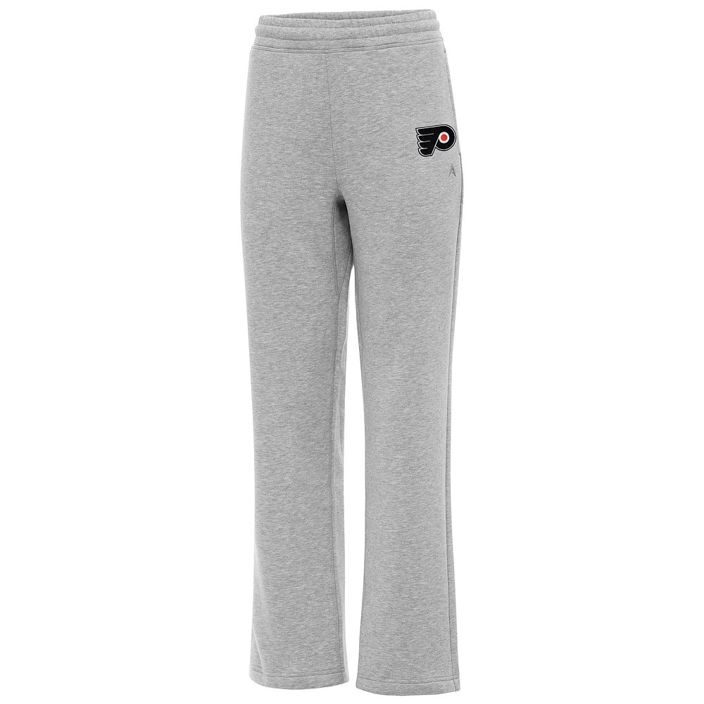 Women's Antigua Heather Gray Philadelphia Flyers Victory Sweatpants