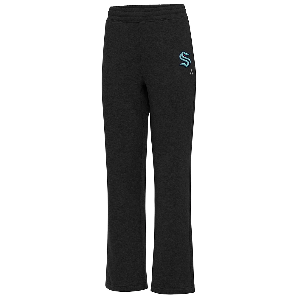 Women's Antigua Black Seattle Kraken Victory Sweatpants