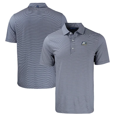Men's Cutter & Buck Navy/White Georgia Southern Eagles Big Tall Forge Eco Double Stripe Stretch Recycled Polo