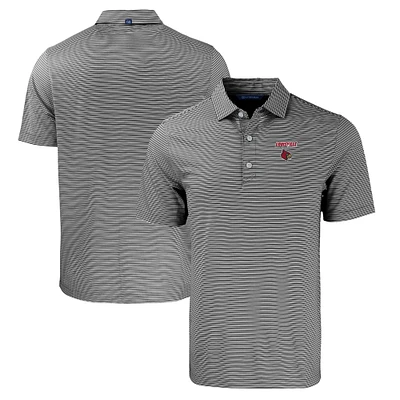 Men's Cutter & Buck /White Louisville Cardinals Big Tall Forge Eco Double Stripe Stretch Recycled Polo