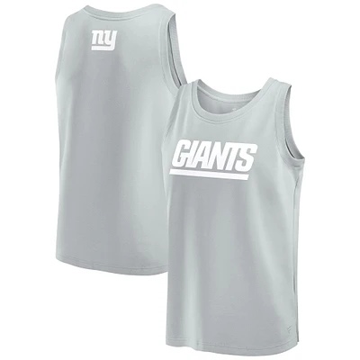 Men's Fanatics Gray New York Giants Elements Tank Top