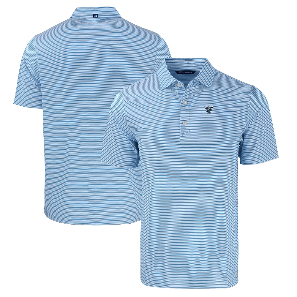 Men's Cutter & Buck Blue Villanova Wildcats Big Tall Forge Eco Double Stripe Stretch Recycled Polo