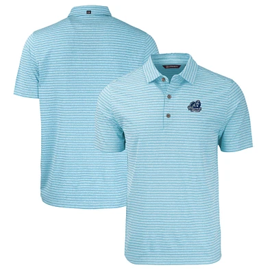 Men's Cutter & Buck Heather Powder Blue Old Dominion Monarchs Big Tall Forge Eco Stripe Stretch Recycled Polo
