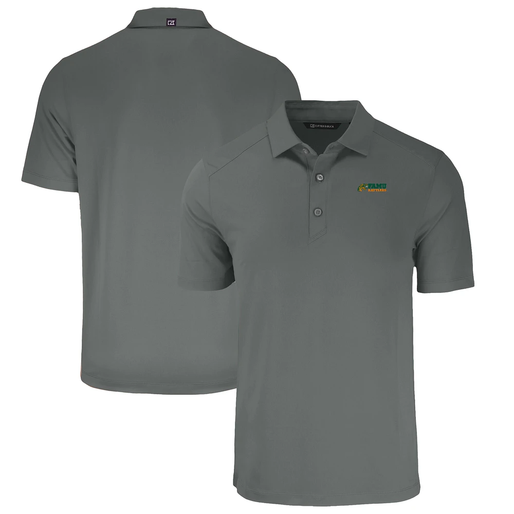 Men's Cutter & Buck Gray Florida A&M Rattlers Big Tall Forge Eco Stretch Recycled Polo