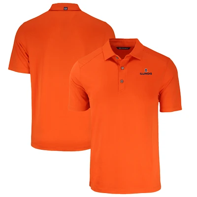 Men's Cutter & Buck Illinois Fighting Illini Big Tall Forge Eco Stretch Recycled Polo