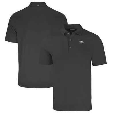 Men's Cutter & Buck Heather Black North Carolina Central Eagles Big Tall Forge Eco Stretch Recycled Polo