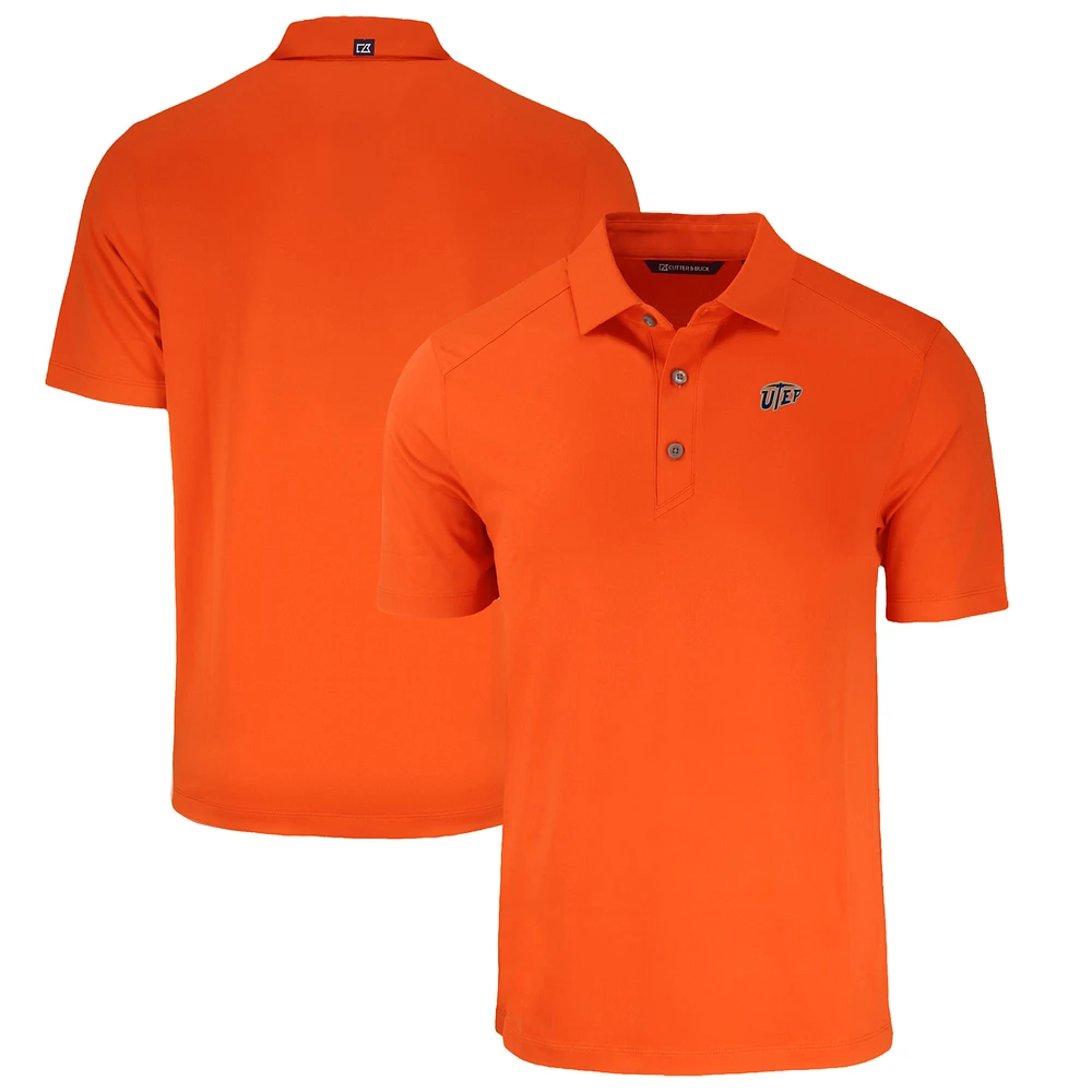 Men's Cutter & Buck Orange UTEP Miners Big Tall Forge Eco Stretch Recycled Polo