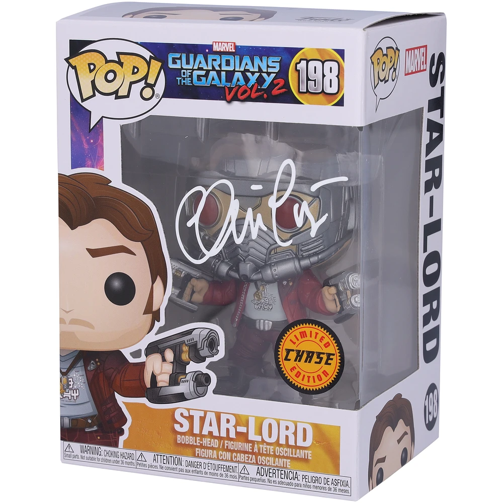 Chris Pratt Guardians of the Galaxy Volume 2 Autographed Limited Chase Edition #198 Funko Pop!