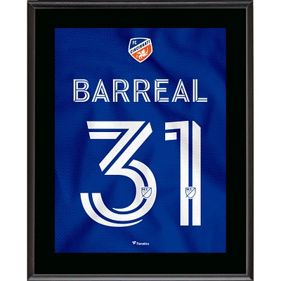 Álvaro Barreal FC Cincinnati 10.5" x 13" River Jersey Style Number 31 Sublimated Plaque