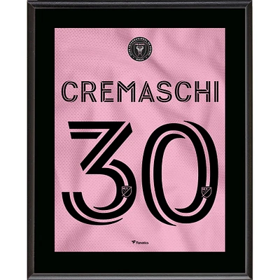 Benjamin Cremaschi Inter Miami CF 10.5" x 13" Heart Beat Jersey Style Number 30 Sublimated Plaque