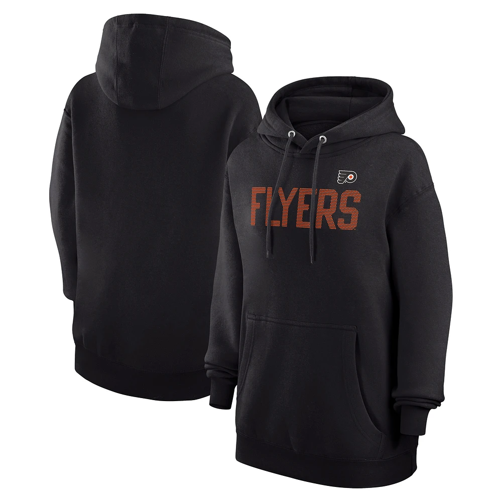 Women's G-III 4Her by Carl Banks Black Philadelphia Flyers Dot Print Pullover Hoodie
