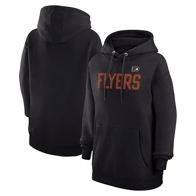 Women's G-III 4Her by Carl Banks Black Philadelphia Flyers Dot Print Pullover Hoodie