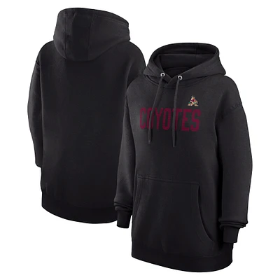 Women's G-III 4Her by Carl Banks Black Arizona Coyotes Dot Print Pullover Hoodie