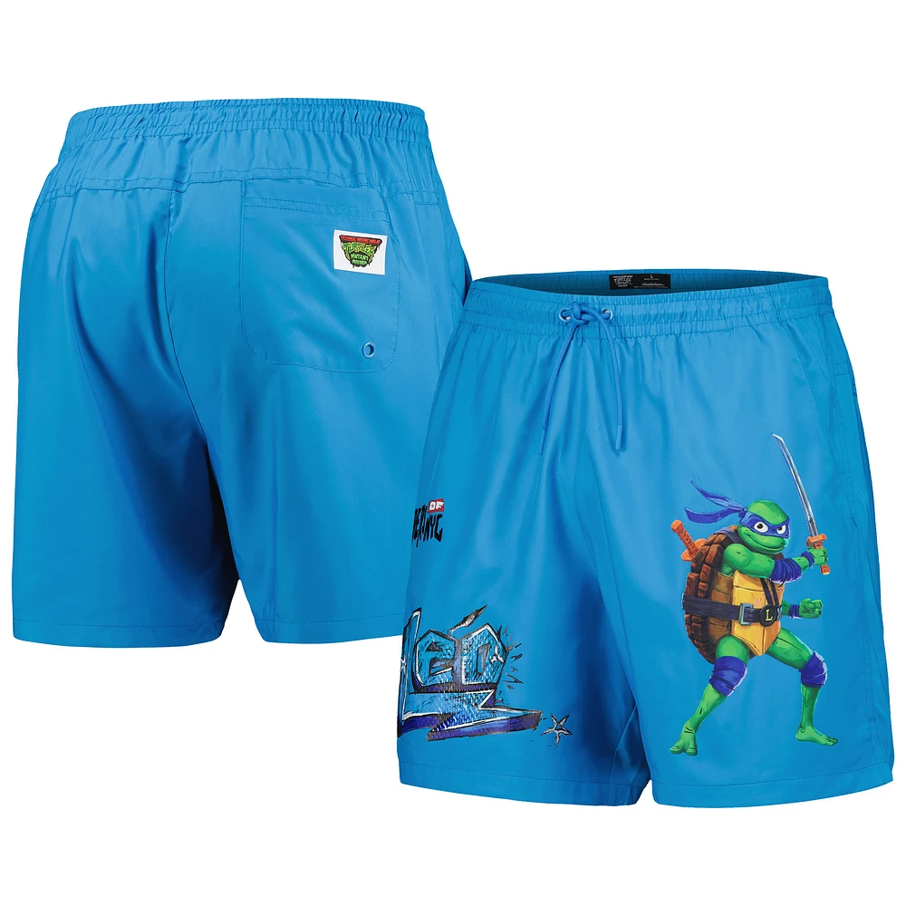 Men's Freeze Max Blue Teenage Mutant Ninja Turtles Leo Defender Woven Shorts