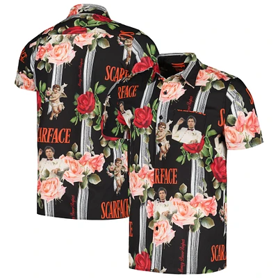 Unisex Black Scarface Cherub Button-Up Shirt