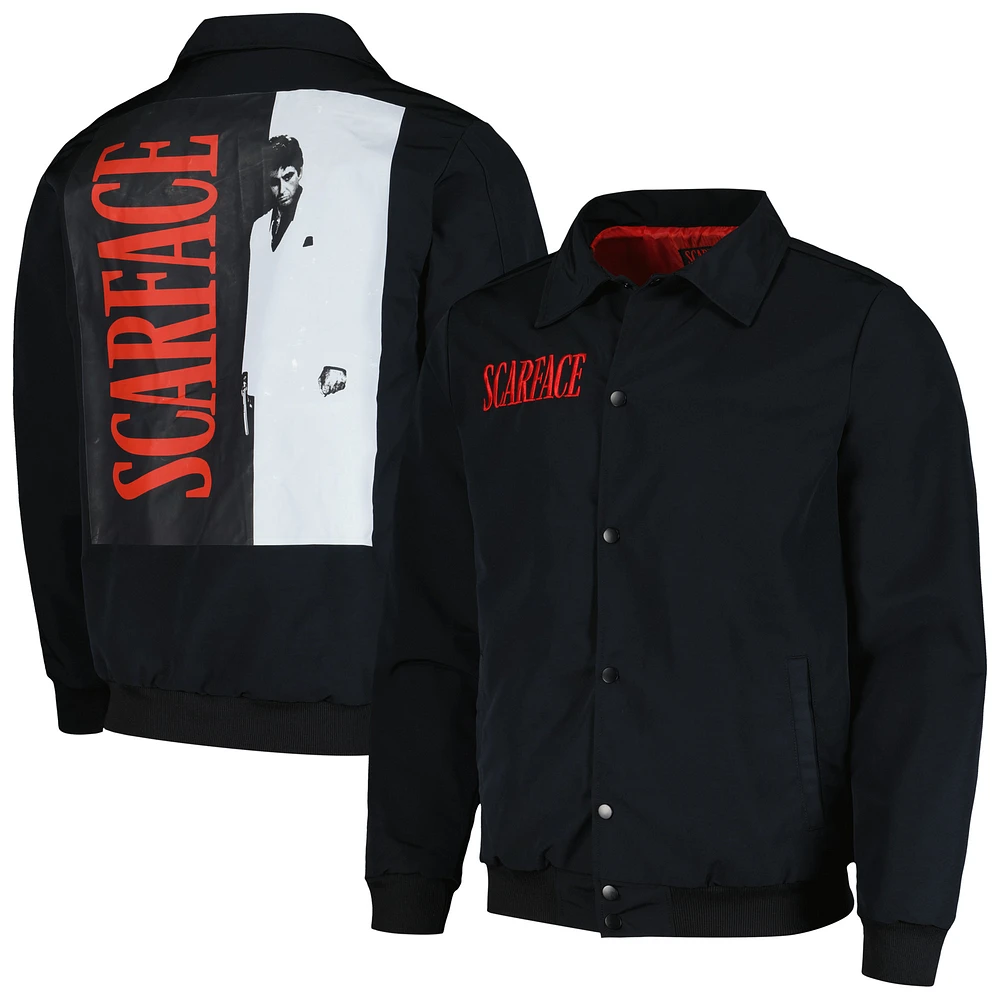 Unisex Reason Black Scarface Coaches Full-Snap Jacket