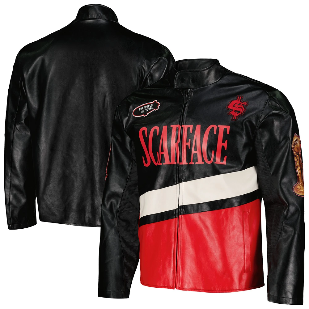 Unisex Reason Black Scarface Moto Full-Zip Jacket