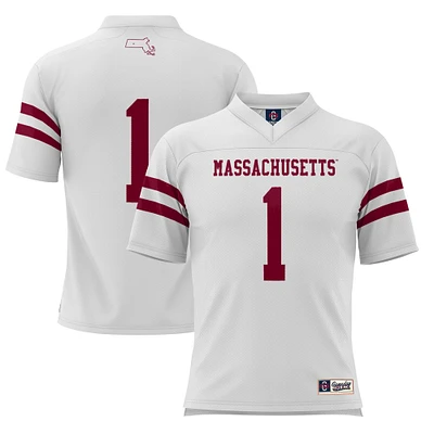 Youth GameDay Greats #1 White UMass Minutemen Football Jersey