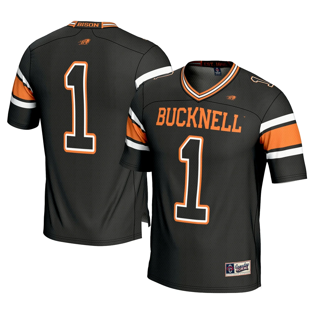 Youth GameDay Greats #1 Black Bucknell Bison Football Jersey