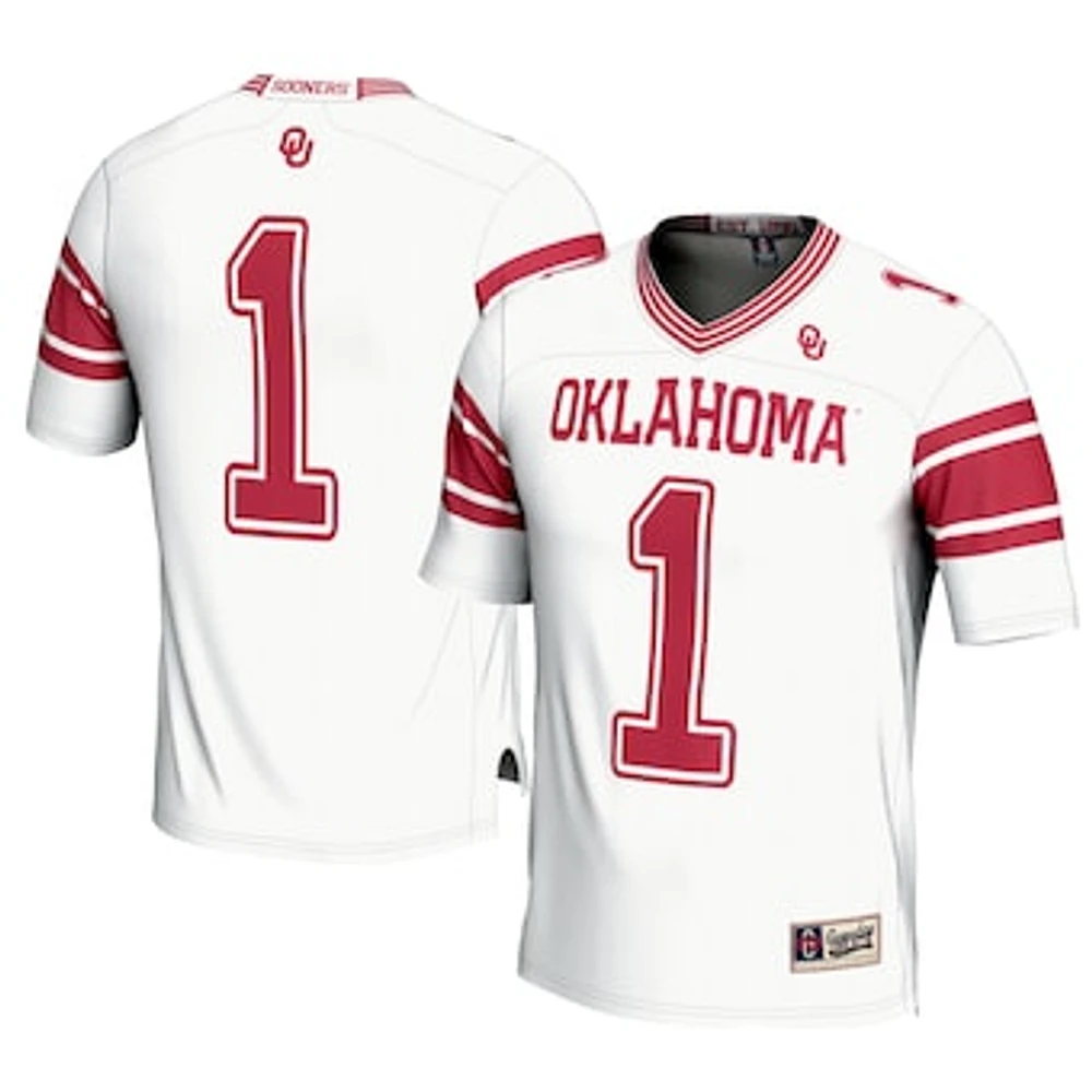 Youth GameDay Greats #1 White Oklahoma Sooners Football Jersey