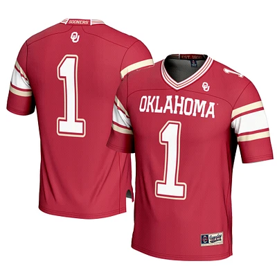 Men's GameDay Greats #1 Crimson Oklahoma Sooners Football Jersey