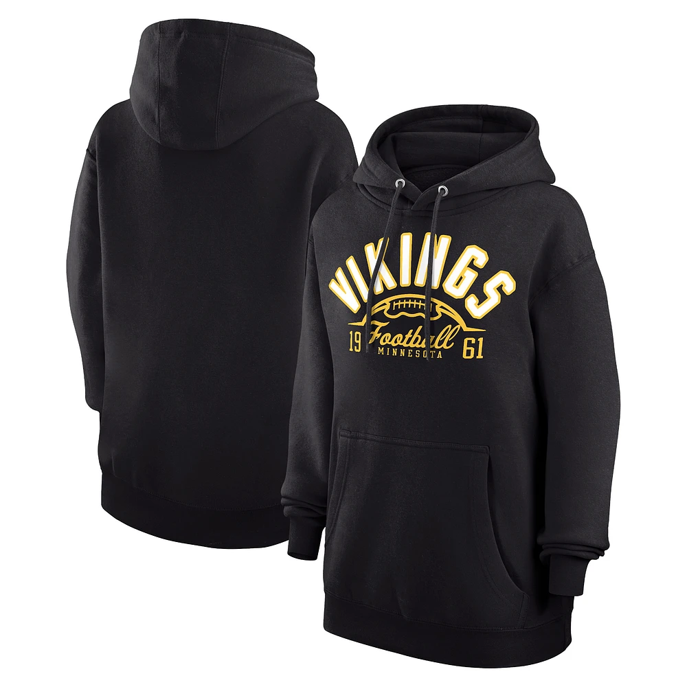 Unisex Starter Minnesota Vikings Half Ball Team Fleece Pullover Hoodie