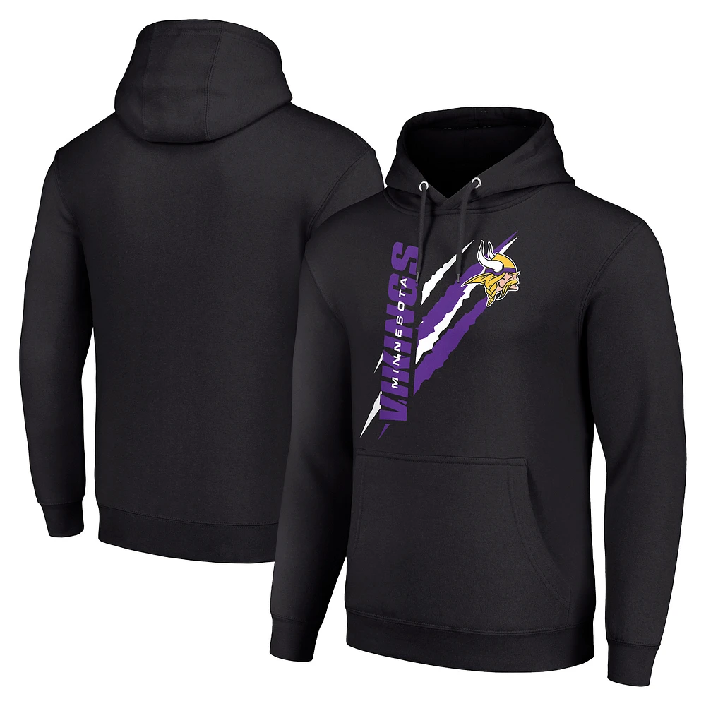Unisex Starter Minnesota Vikings Color Scratch Fleece Pullover Hoodie
