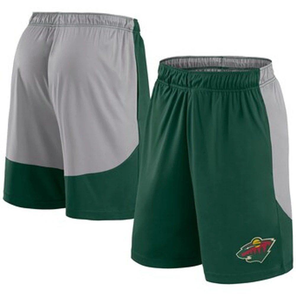 Men's Fanatics Green Minnesota Wild Go Hard Shorts