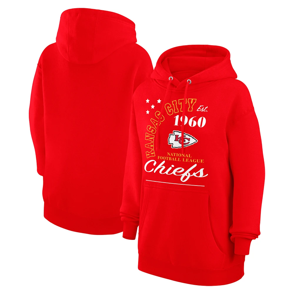 Unisex Starter Kansas City Chiefs Arch Team Fleece Pullover Hoodie