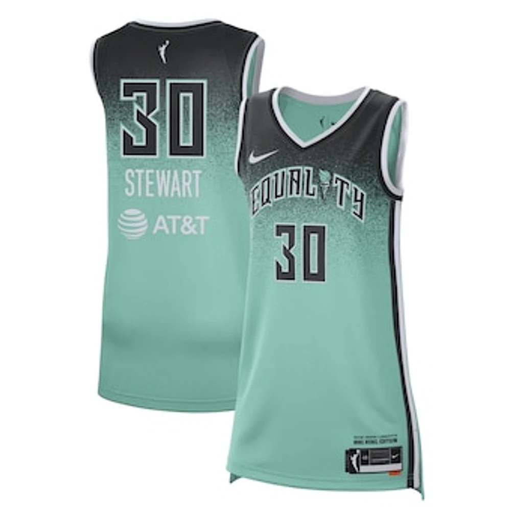 Unisex Nike Breanna Stewart Mint New York Liberty Rebel Edition Player Jersey