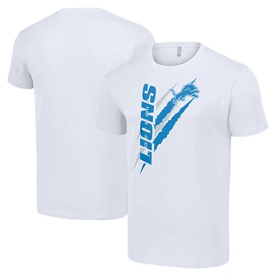 Men's Starter White Detroit Lions Color Scratch T-Shirt
