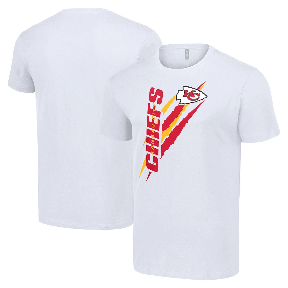 Men's Starter White Kansas City Chiefs Color Scratch T-Shirt