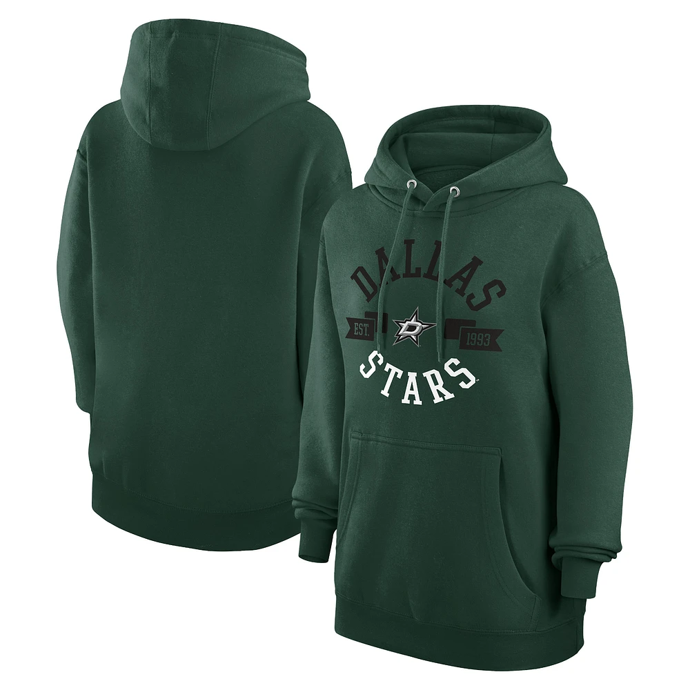 Women's G-III 4Her by Carl Banks Dallas Stars City Graphic Fleece Pullover Hoodie