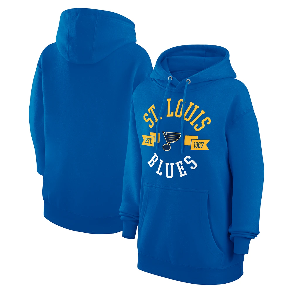 Women's G-III 4Her by Carl Banks St. Louis Blues City Graphic Fleece Pullover Hoodie
