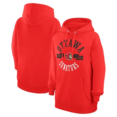 Women's G-III 4Her by Carl Banks Ottawa Senators City Graphic Fleece Pullover Hoodie
