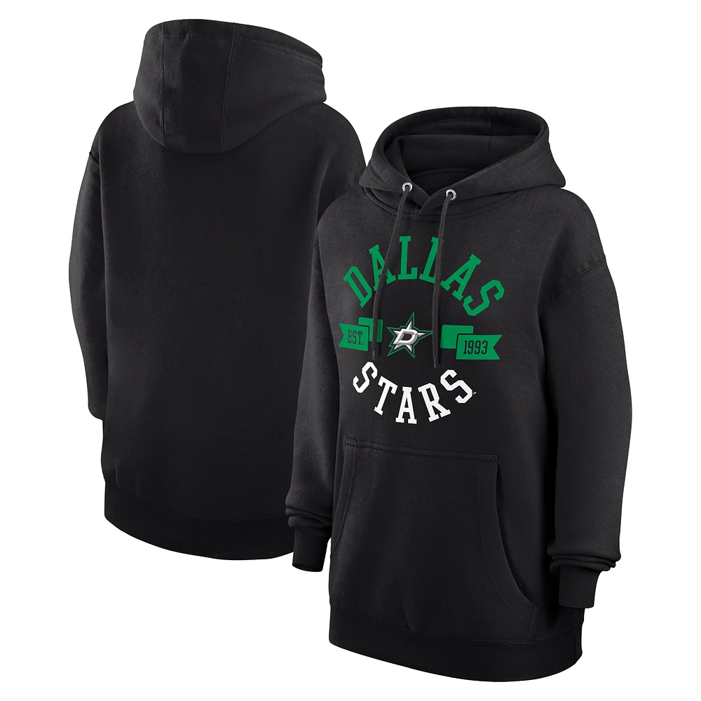 Women's G-III 4Her by Carl Banks Dallas Stars City Graphic Fleece Pullover Hoodie