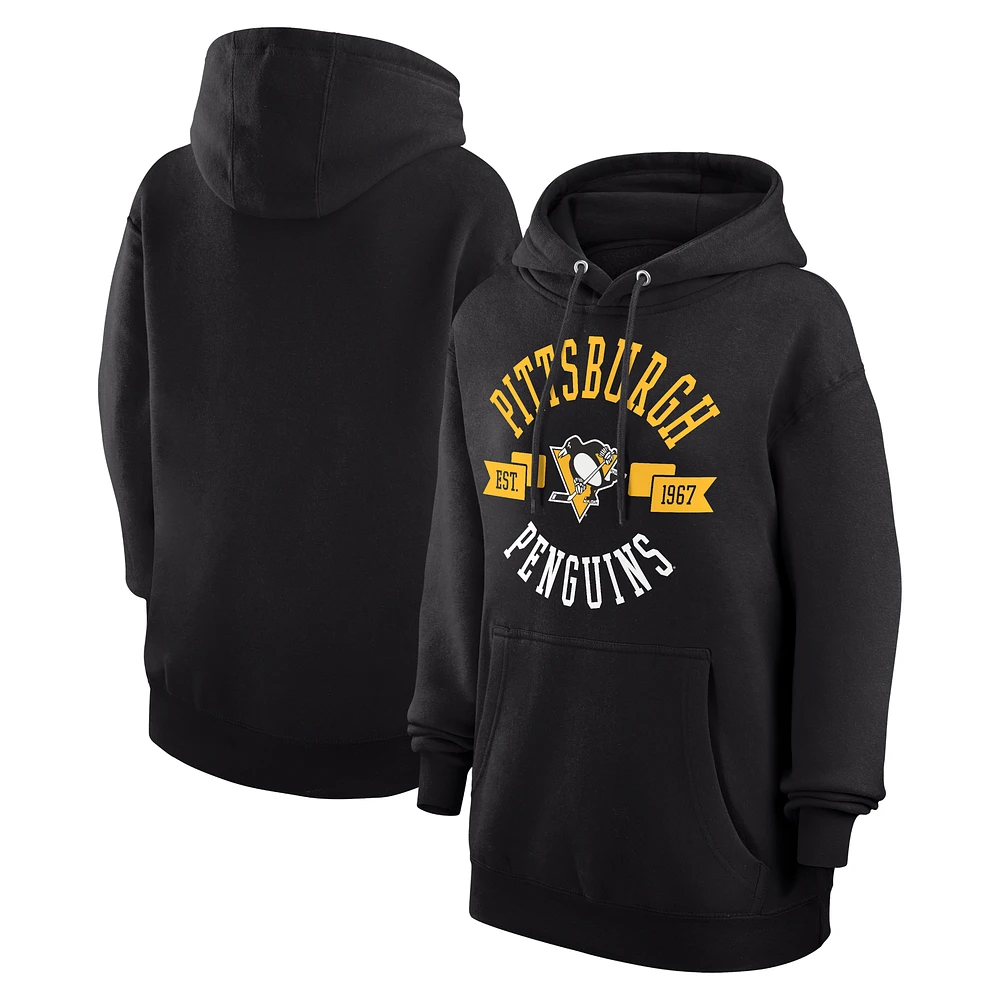 Women's G-III 4Her by Carl Banks Pittsburgh Penguins City Graphic Fleece Pullover Hoodie