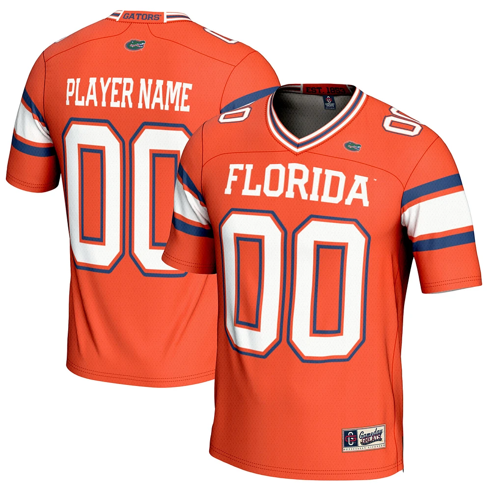 Youth GameDay Greats Orange Florida Gators NIL Pick-A-Player Football Jersey