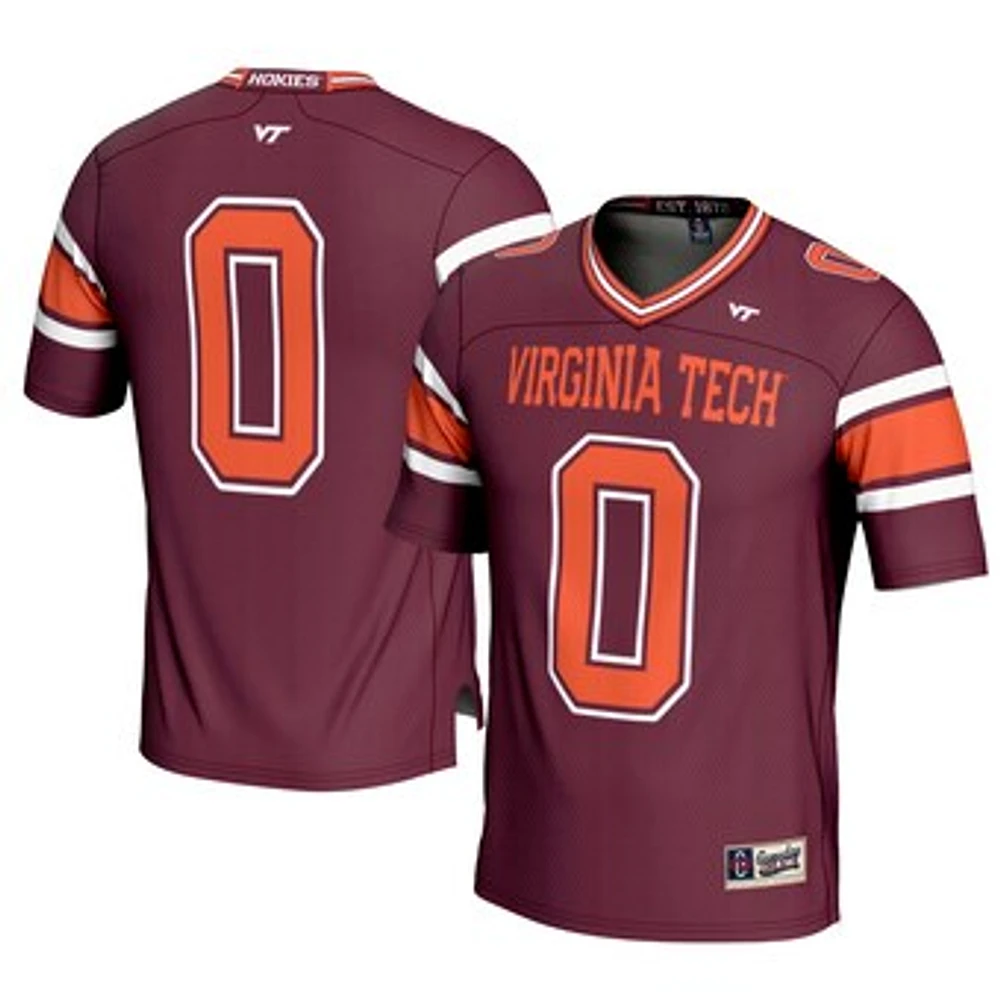 Men's GameDay Greats #0 Maroon Virginia Tech Hokies Football Jersey