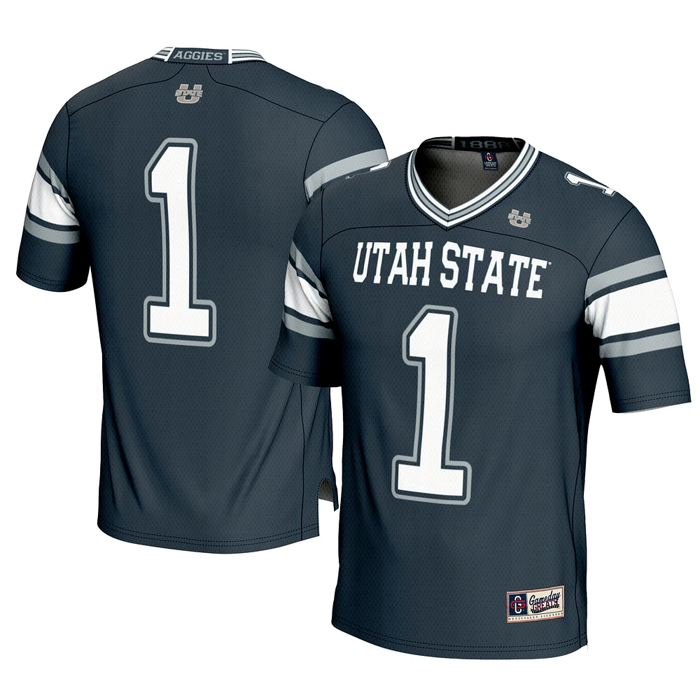 Men's GameDay Greats #1 Navy Utah State Aggies Football Jersey