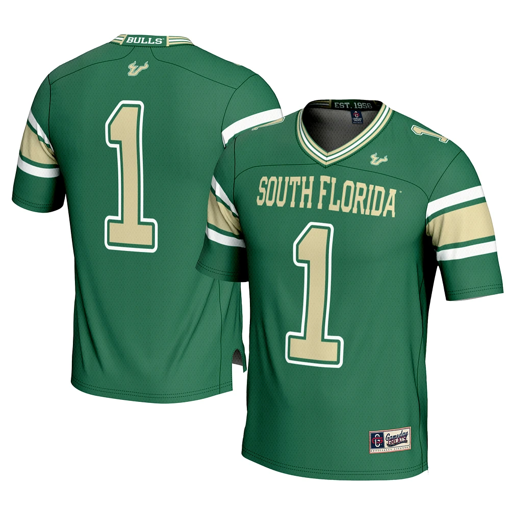 Men's GameDay Greats #1 Green South Florida Bulls Football Jersey