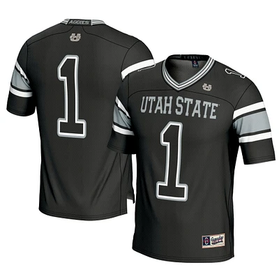 Men's GameDay Greats #1 Black Utah State Aggies Football Jersey