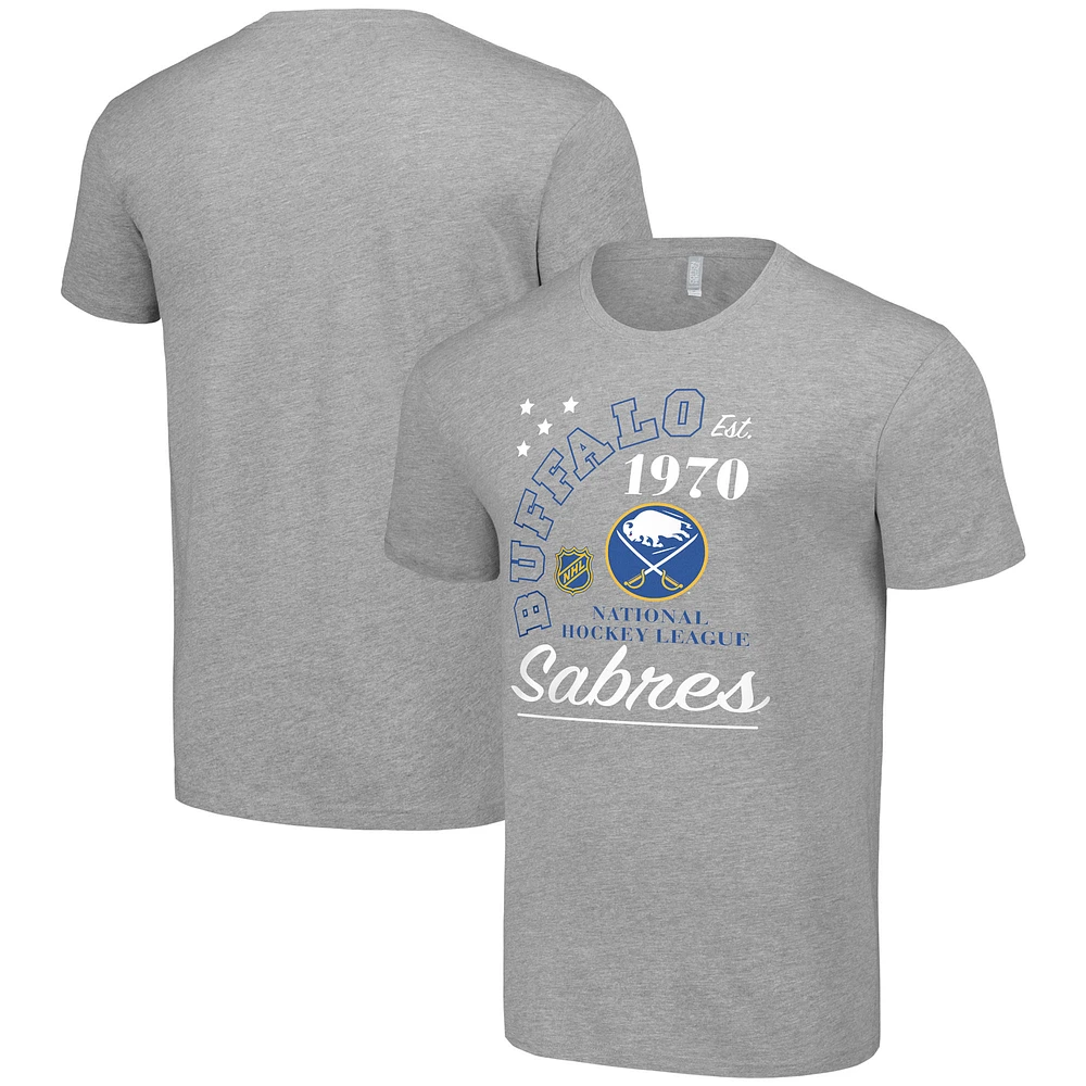 Men's Starter Heather Gray Buffalo Sabres Arch City Team Graphic T-Shirt