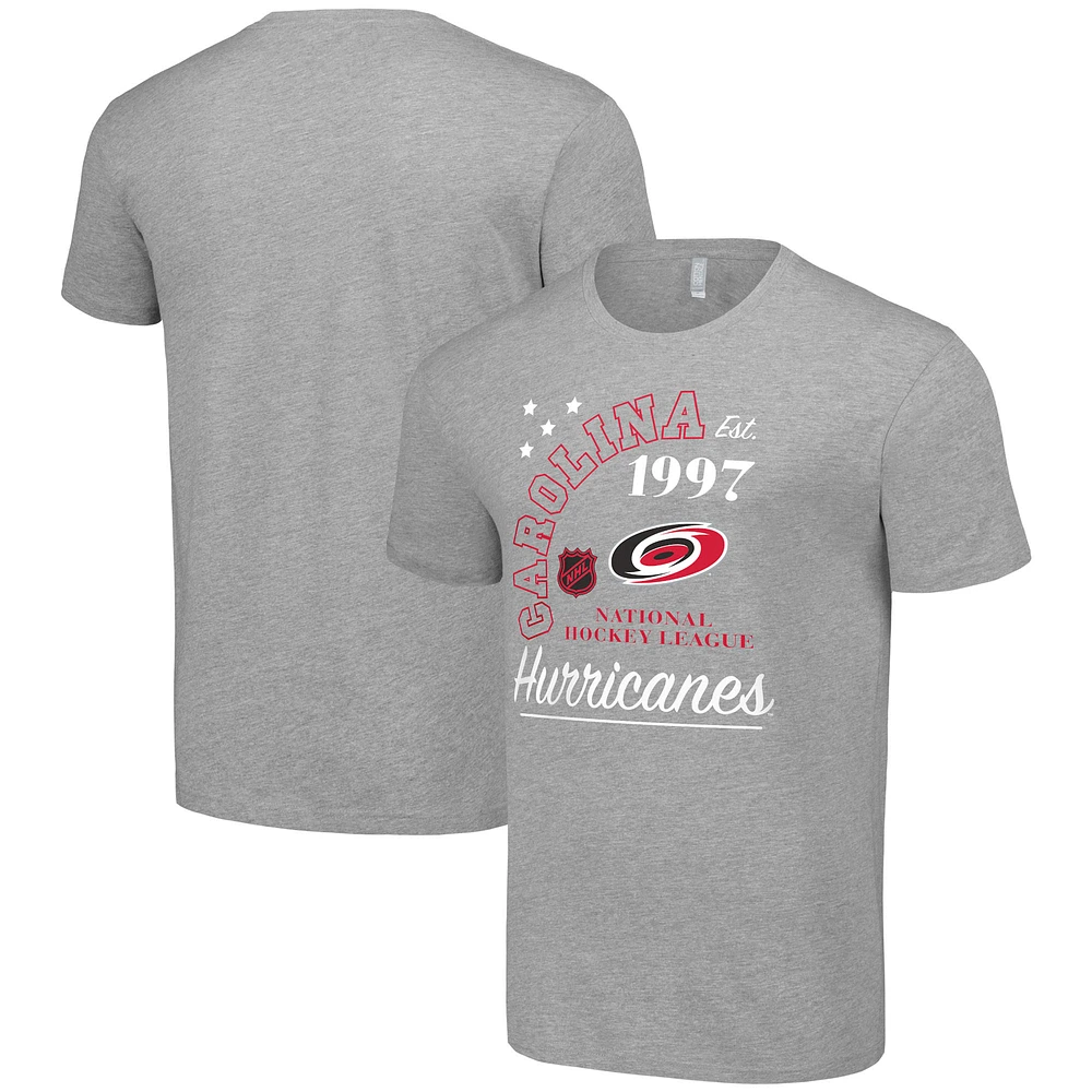 Men's Starter Heather Gray Carolina Hurricanes Arch City Team Graphic T-Shirt