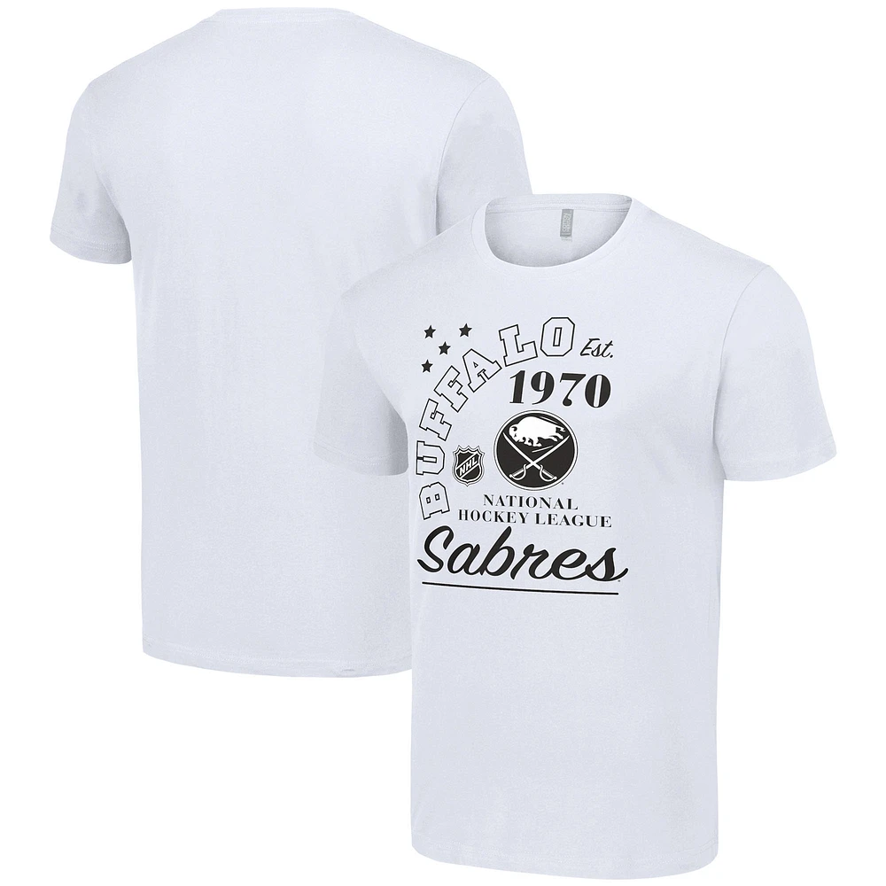 Men's Starter White Buffalo Sabres Arch City Team Graphic T-Shirt