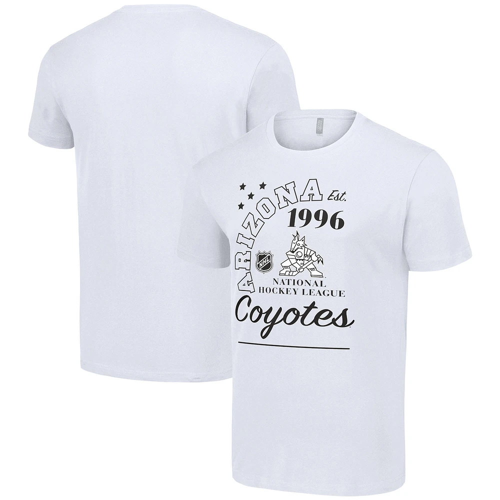 Men's Starter White Arizona Coyotes Arch City Team Graphic T-Shirt