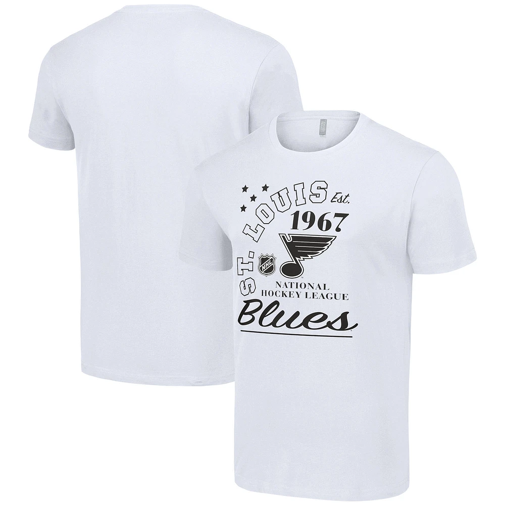 Men's Starter White St. Louis Blues Arch City Team Graphic T-Shirt