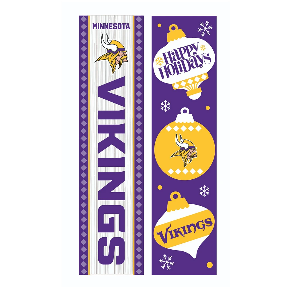Minnesota Vikings 47" Double Sided Christmas Leaner Fan Sign