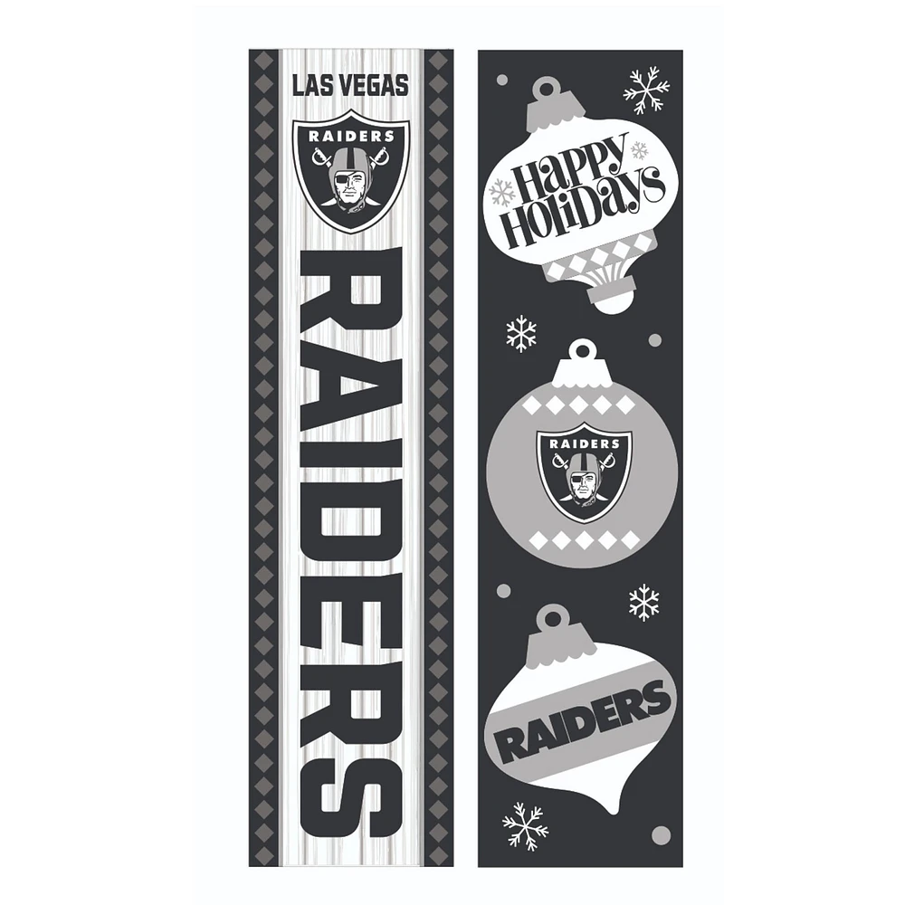 Las Vegas Raiders 47" Double Sided Christmas Leaner Fan Sign