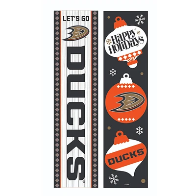 Anaheim Ducks 47" Double Sided Christmas Leaner Fan Sign